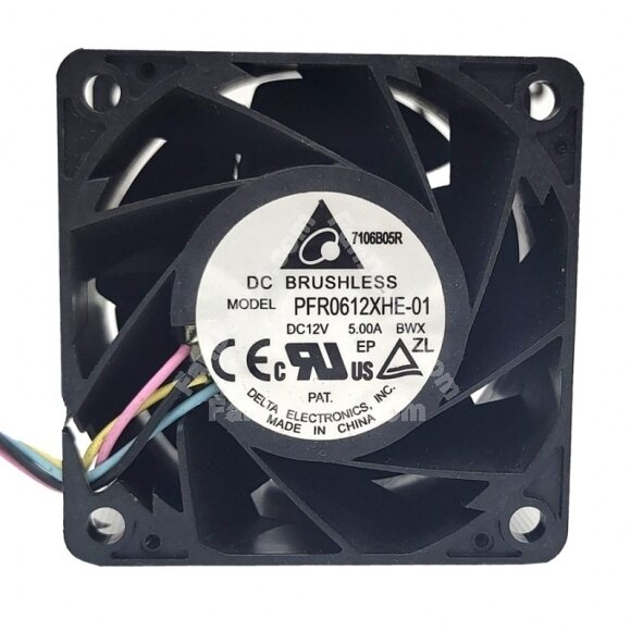 Delta PFR0612XHE 01 DC 12V 5 00A 2 Wires 3 Wires 4 Wires Axial 